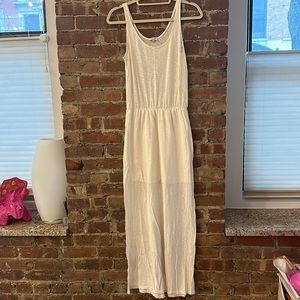 Splendid Long Cream Dress